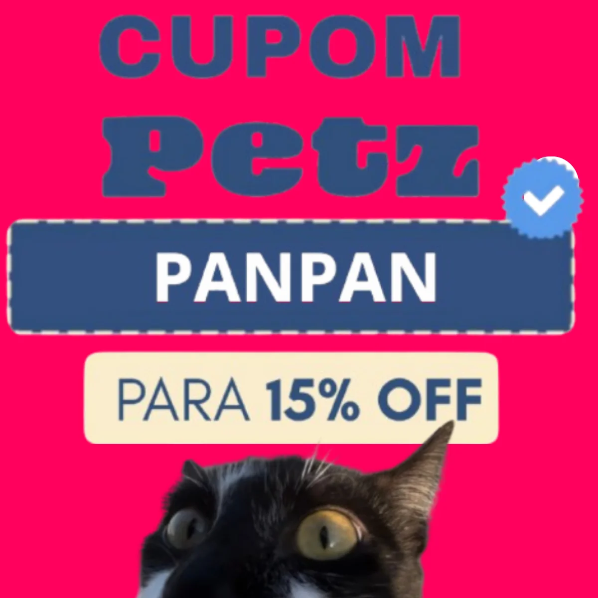 Cupom Petz ração PANPAN 15% OFF desconto em ração para gato